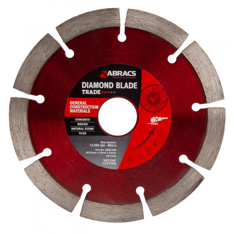 Abracs Diamond Blade 125mm ABDD125M Abracs Diamond Blade 125mm ABDD125M