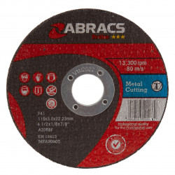 Abracs Proflex Cutting Discs 115mm - PF11530FM-25
