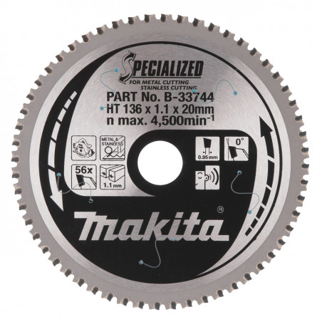 Makita Metal Circular Saw Blade B-33744