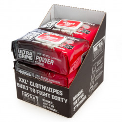 UltraGrime Power Scrub XXL+ Clothwipes - POWERSCRUB5920-6
