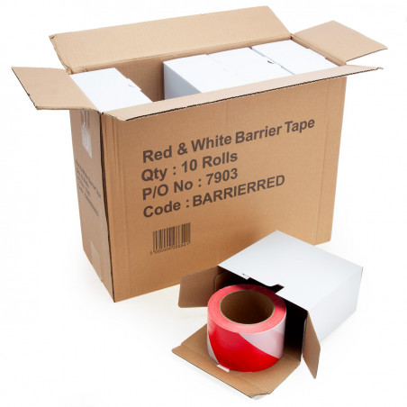 Punchin Barrier Tape Red/White - BARRIERRED