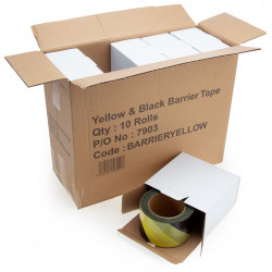 Punchin Barrier Tape Yellow/Black - BARRIERYELLOW