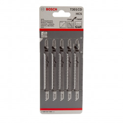 Bosch T301CD Jigsaw Blades 117mm (5 Pack) - 2608637590