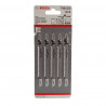 Bosch T301CD Jigsaw Blades 117mm (5 Pack) - 2608637590
