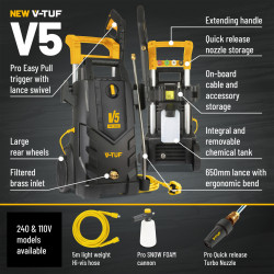 V-TUF V5 X2 Pressure Washer 240V - V5240X2-240V