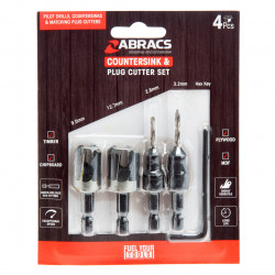 Abracs Countersink Drill Bit Set CSDBSET4