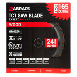Abracs TCT Circular Saw Blade 165mm - TCTC16524