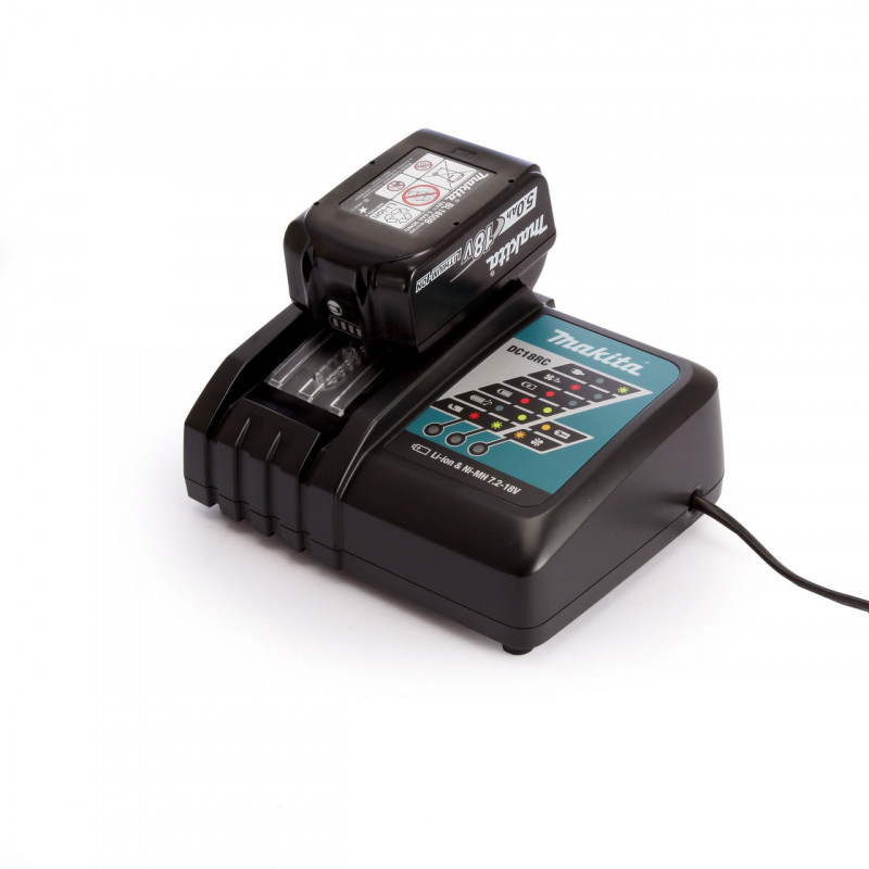 Makita 18V 5.0Ah BL1850B Battery & Charger - BL1850B/DC18RC Makita 18V 5.0Ah BL1850B Battery & Charger - BL1850B/DC18RC