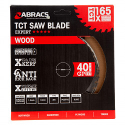 Abracs TCT Circular Saw Blade 165mm - TCTC16540