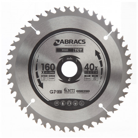 Abracs TCT Circular Saw Blade TCTC16040