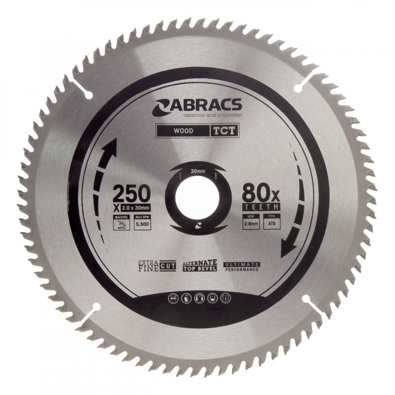 Abracs TCT25080 Circular Saw Blade - TCT25080 Abracs TCT25080 Circular Saw Blade - TCT25080
