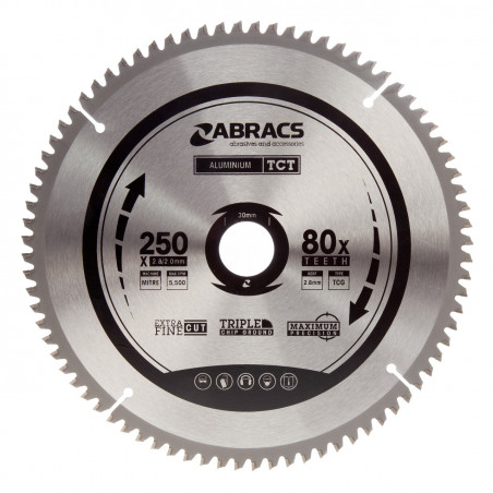 Abracs TCT Mitre Saw Blade TCTA25080