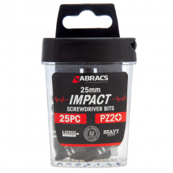 Abracs Impact Screwdriver Bit PZ2 25mm - IPZ22525