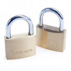 Squire Defender Brass Twin Pack 40mm - DFBP4T