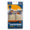 Squire Defender Brass Twin Pack 40mm - DFBP4T