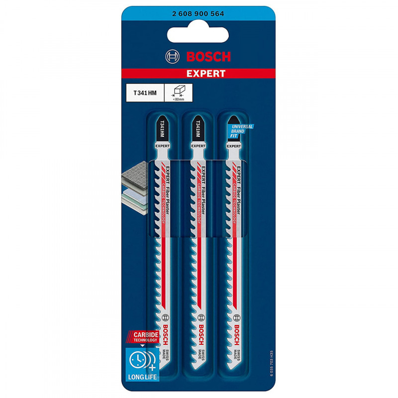 Bosch T341HM Jigsaw Blades - 2608900564 Bosch T341HM Jigsaw Blades - 2608900564