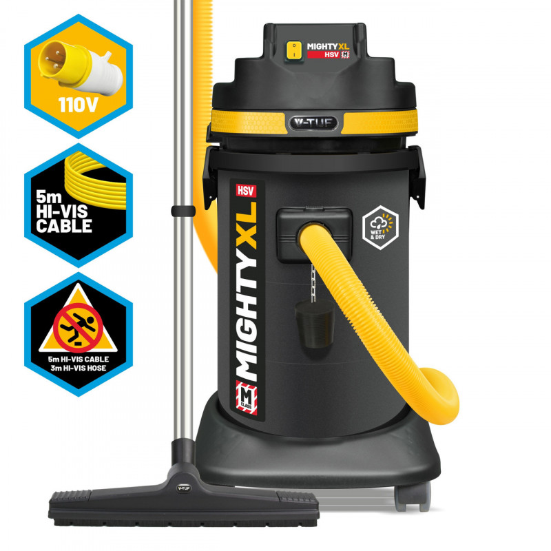 V-TUF Mighty XL Wet/Dry Vacuum - MIGHTYXLHSV-110V