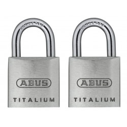 ABUS 64TI/20mm Padlocks (Twin Pack) - 56373