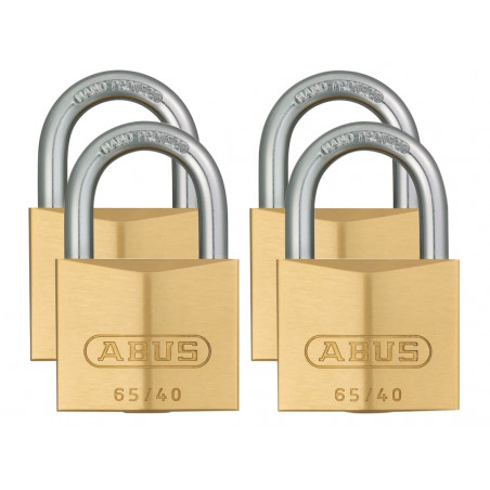 ABUS Mechanical Padlock 65/40mm Quad Pack - 35127