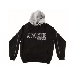 Apache Hooded Sweatshirt Black/Grey - APHOODSWEATBLK