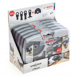 Bosch 2608664623 Starlock Multi-Tool Blade Set for Wood (7 Piece)