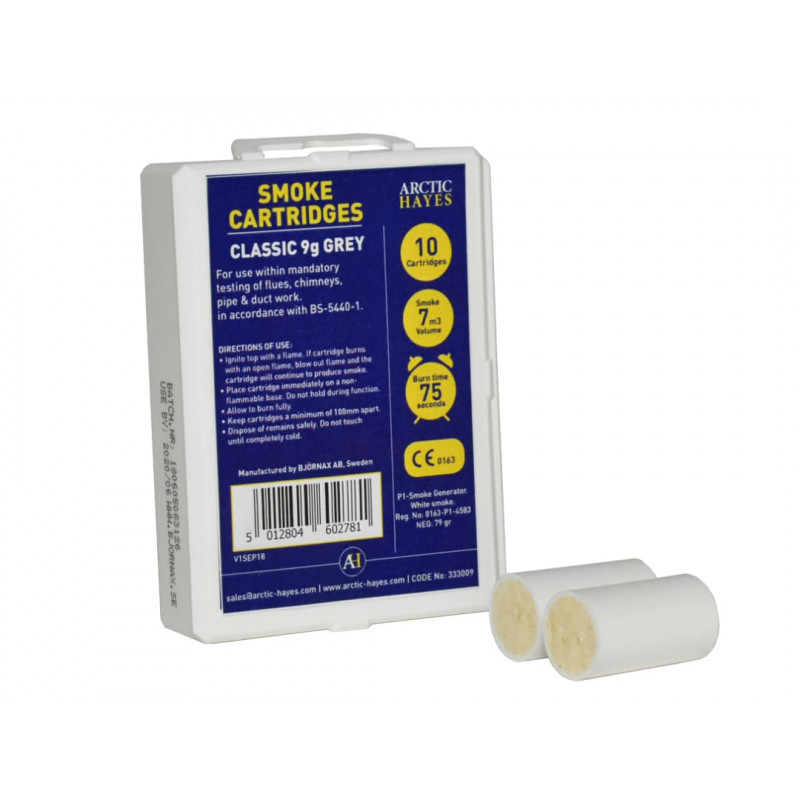 Arctic Hayes Smoke Cartridges 9g White (10 Pack) - 333009 Arctic Hayes Smoke Cartridges 9g White (10 Pack) - 333009