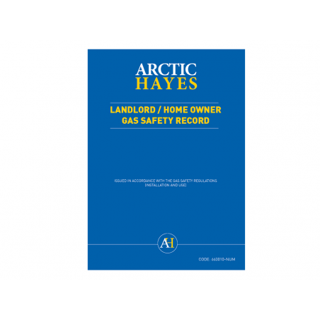 Arctic Hayes Gas Safety Record Book - 663010-NUM