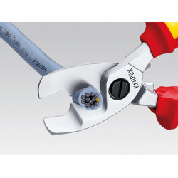 Knipex 95 16 200 SB VDE Cable Shears with Twin Cutting Edge 200mm