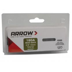 Arrow BN1810 Brad Nails 15mm - ABN1810