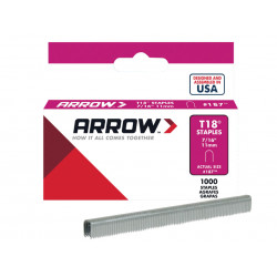 Arrow T18 Staples 11mm (1000) - A187