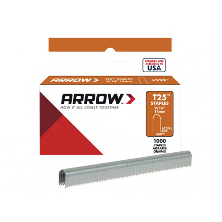 Arrow T25 Staples 14mm (1000) - 0079055259169