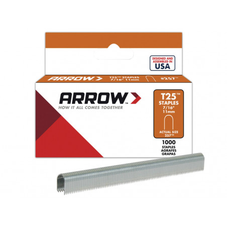 Arrow T25 Staples 11mm (1000) - 0079055257165