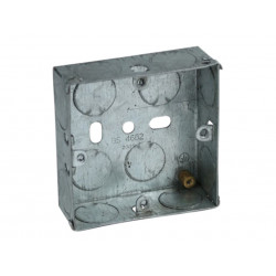 Axiom Metal Socket Box 25mm (Pack 10) - MB125