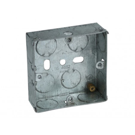 Axiom Metal Socket Box 25mm (Pack 10) - MB125