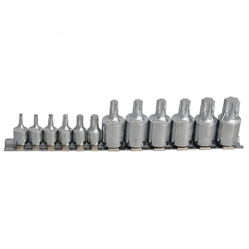 BlueSpot 12pc Mixed Drive TORX Socket Set - 01551 BlueSpot 12pc Mixed Drive TORX Socket Set - 01551