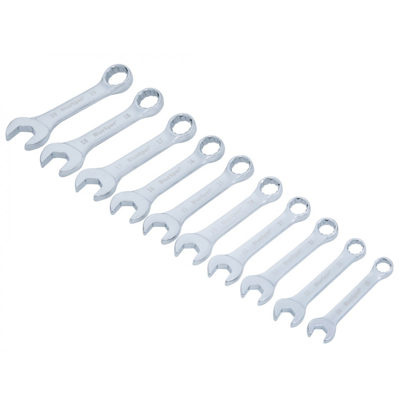 BlueSpot 10pc Stubby Spanner Set - 04110 BlueSpot 10pc Stubby Spanner Set - 04110