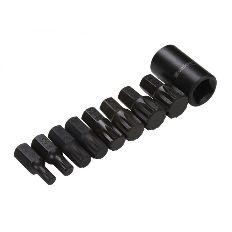 BlueSpot 1/2in Impact Spline Bit Set (1496) BlueSpot 1/2in Impact Spline Bit Set (1496)