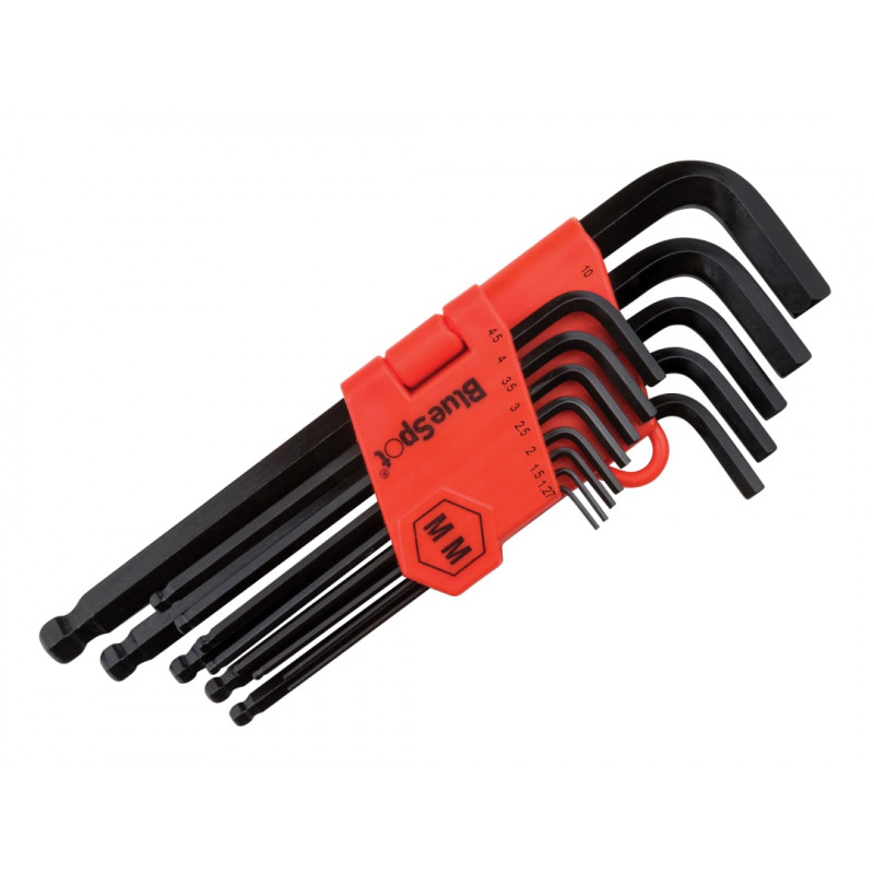 BlueSpot 13pc Long Arm Hex Key Set - 15303 BlueSpot 13pc Long Arm Hex Key Set - 15303