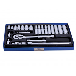 BlueSpot Tools 1/4in Socket Set (24pc) - 1531