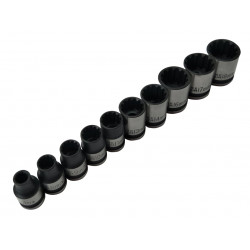 BlueSpot 3/8in Spline Socket Set (10pc) - 1543
