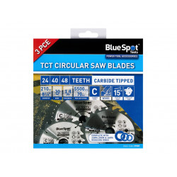 BlueSpot 210mm Saw Blade Set (3pk) - 19404