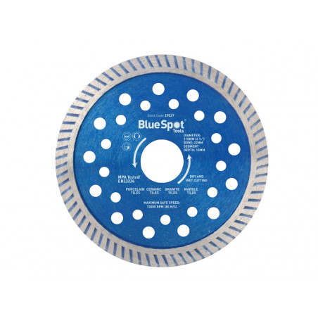 BlueSpot Turbo Cutting Disc 115mm - 19537