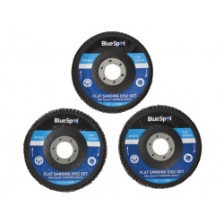 BlueSpot 115mm Sanding Discs (3 Pack) - 19642