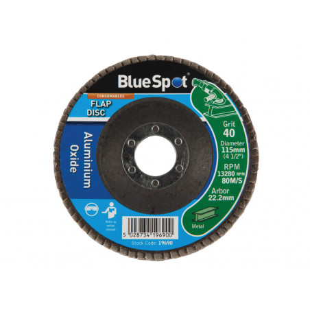 BlueSpot 115mm Sanding Disc 40 Grit - 19690