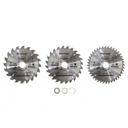 BlueSpot 190mm Saw Blade Set (3 Pack) - 19402