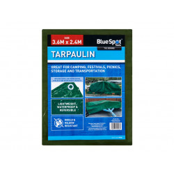 BlueSpot Green Tarpaulin 3.6x2.4m - 45926