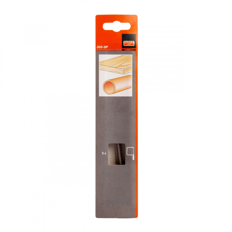 Bahco 303-5P Coping Saw Blade for 301 Saw 165mm (Pack of 5)