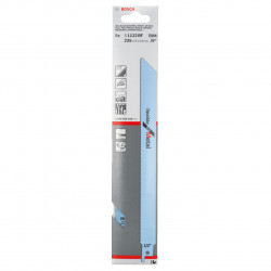Bosch S1122BF Flexible Reciprocating Saw Blade for Metal 225mm (Pack of 5)