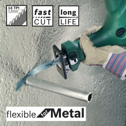 Bosch S1122BF Flexible Reciprocating Saw Blade for Metal 225mm (Pack of 5)