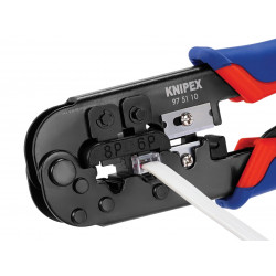 Knipex 97 51 10 SB Crimping Pliers for Western Plugs